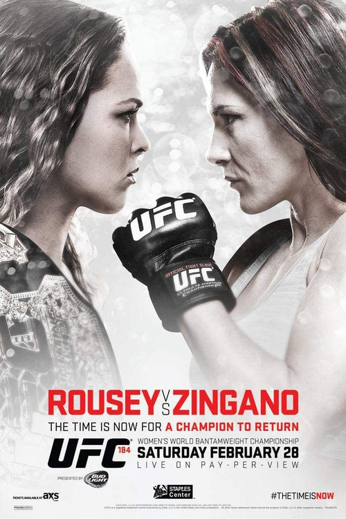 Movie poster for UFC 184: Rousey vs. Zingano (2015)