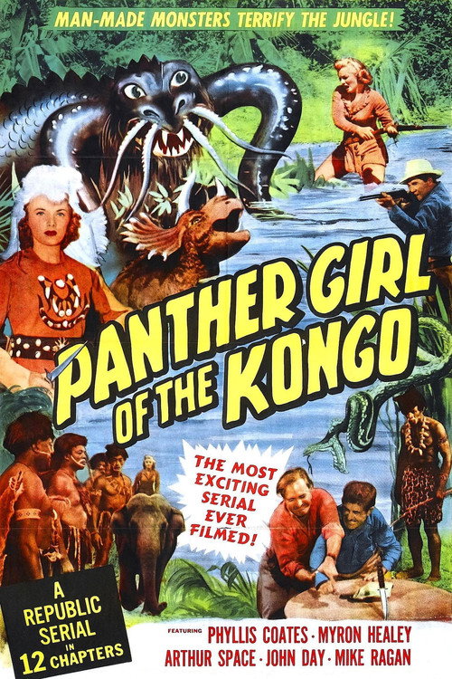 Movie poster for Panther Girl of the Kongo (1955)