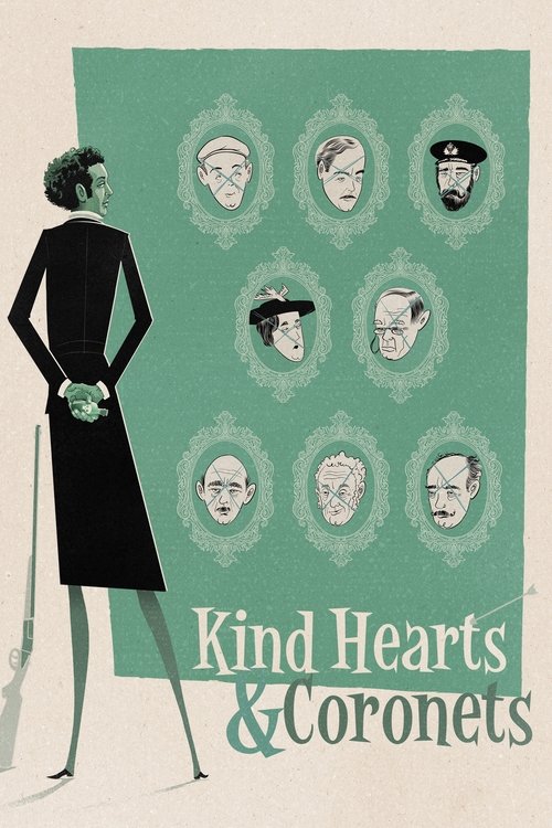 Movie poster for Kind Hearts and Coronets (1949)