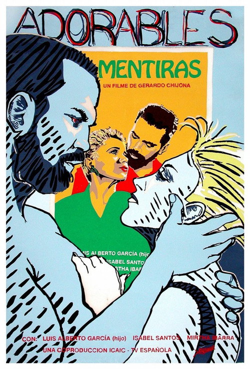 Movie poster for Adorables mentiras (1992)
