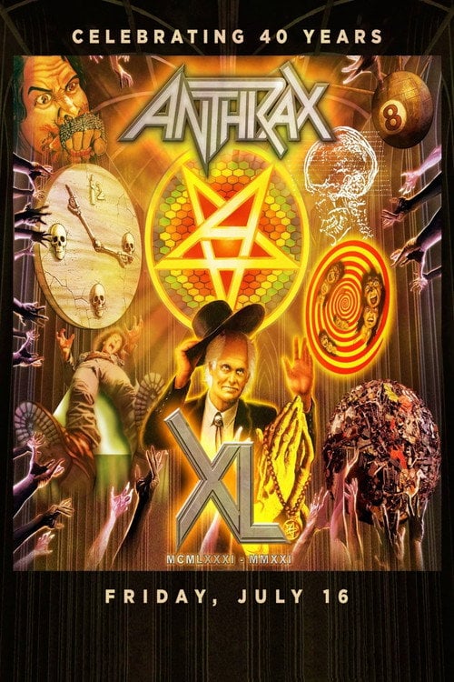 Movie poster for Anthrax: 40th Anniversary Livestream (2021)