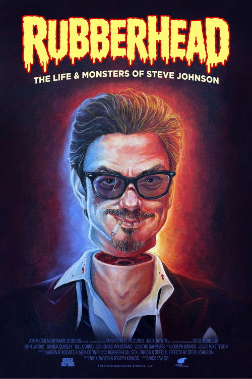 Movie poster for Rubberhead: The Life & Monsters of Steve Johnson (2026)