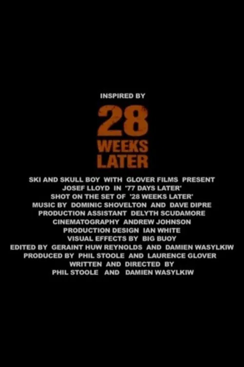 Movie poster for 28 Weeks Later: 77 Days Later (2007)