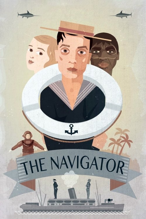 Movie poster for The Navigator (1924)