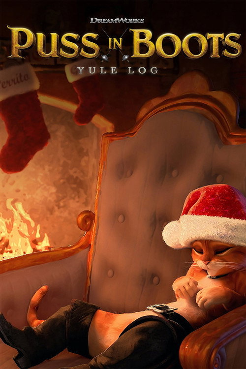 Movie poster for Puss in Boots' Yule Log (2022)