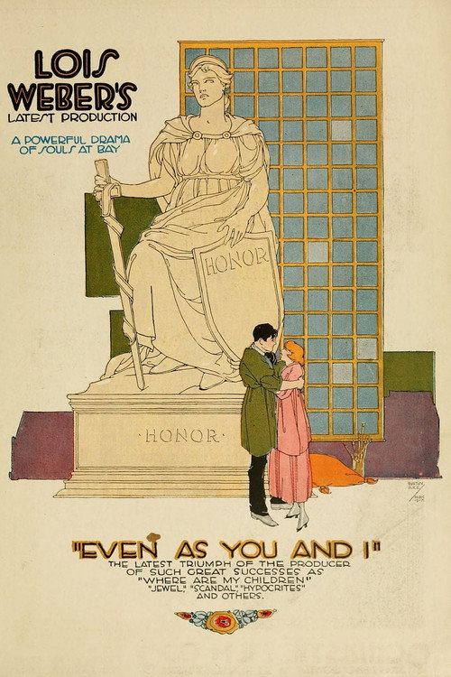 Movie poster for Even as You and I (1917)