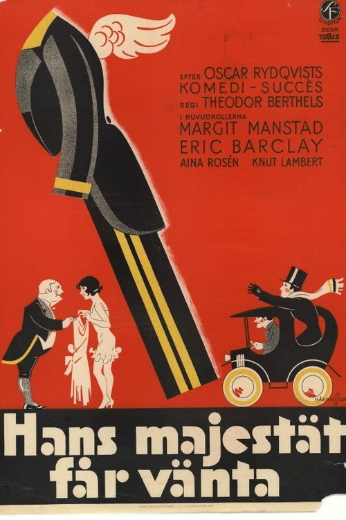 Movie poster for His Majesty must wait (1931)