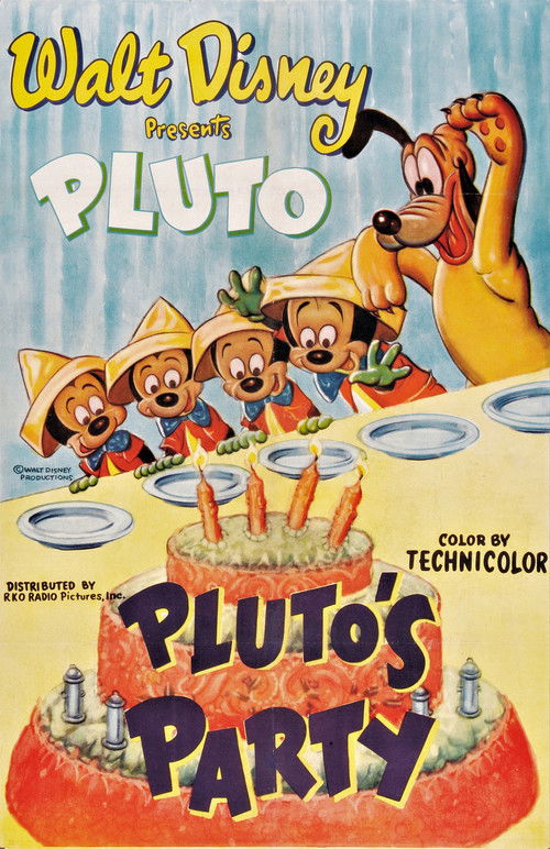 Movie poster for Pluto's Party (1952)