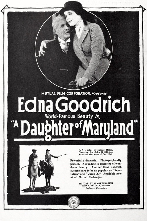 Movie poster for A Daughter of Maryland (1917)