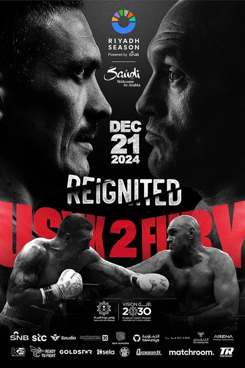 Movie poster for Oleksandr Usyk vs. Tyson Fury II (2024)