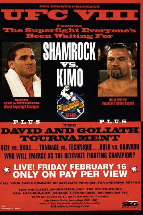 Movie poster for UFC 8: David vs. Goliath (1996)
