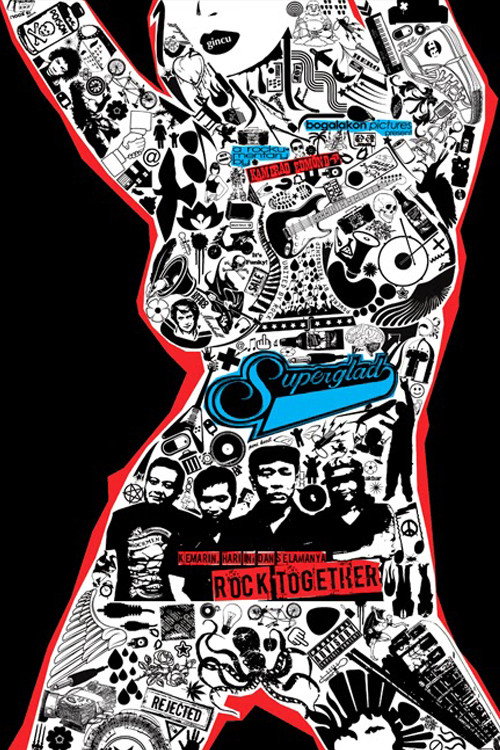 Movie poster for Superglad - Kemarin, Hari Ini dan Selamanya, Rock Together (2012)