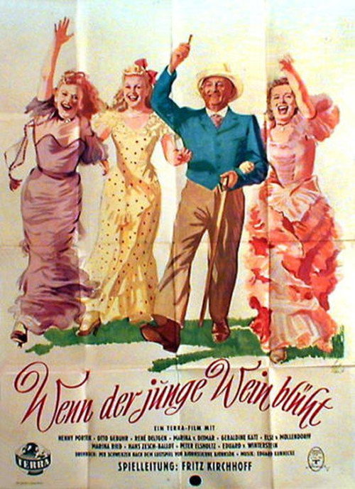 Movie poster for When the Young Wine Blossoms (1943)