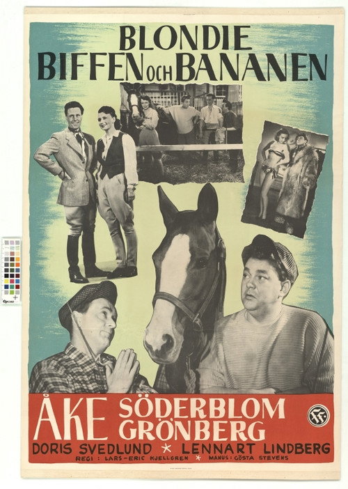 Movie poster for Blondie, Biffen och Bananen (1952)