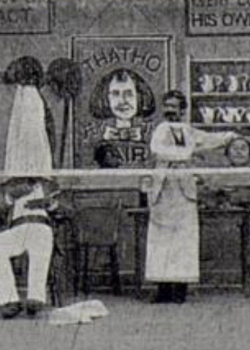 Movie poster for The Freak Barber (1905)