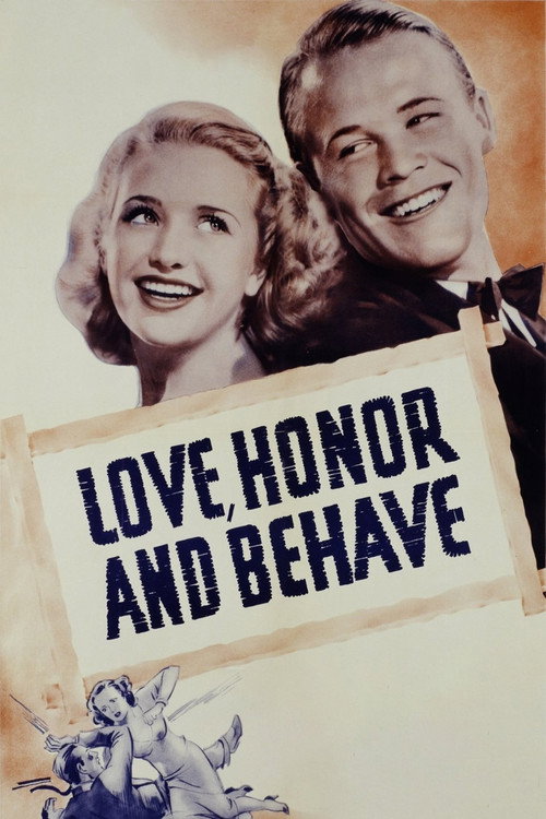 Movie poster for Love, Honor and Behave (1938)