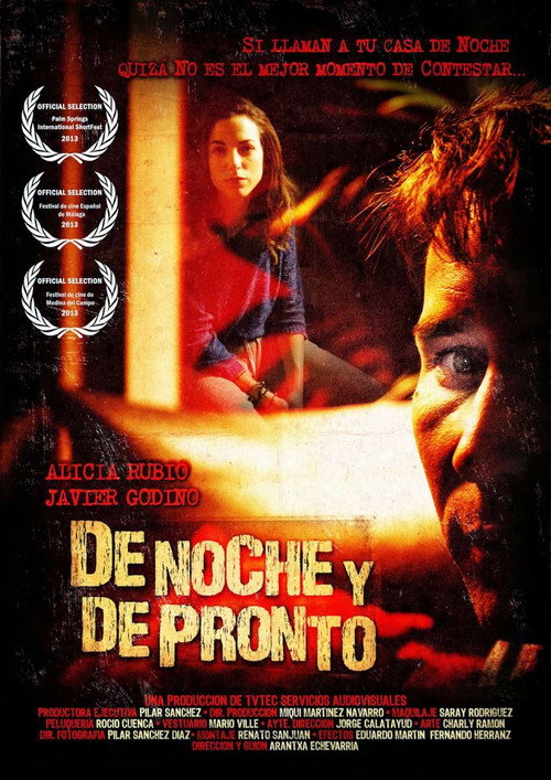 Movie poster for De noche y de pronto (2012)