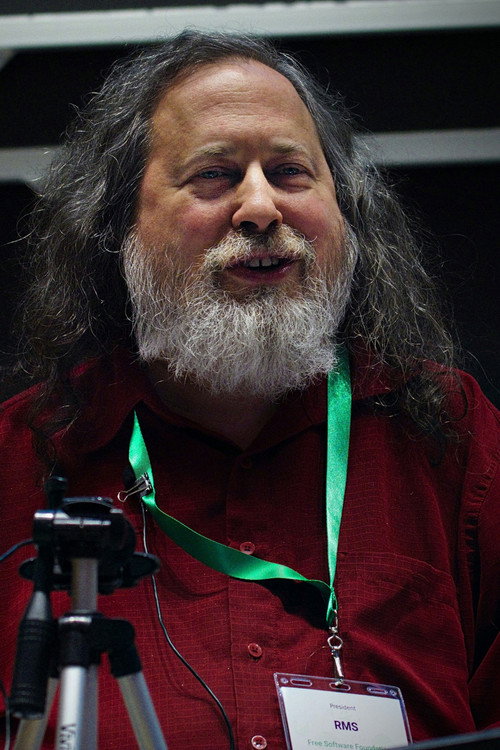 Photo of Richard M. Stallman, Acting