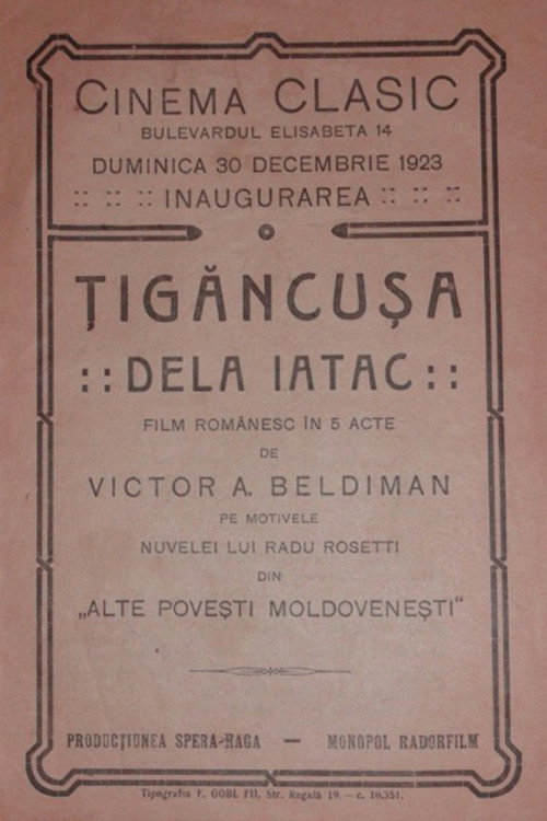Movie poster for Tigancusa de la iatac (1923)