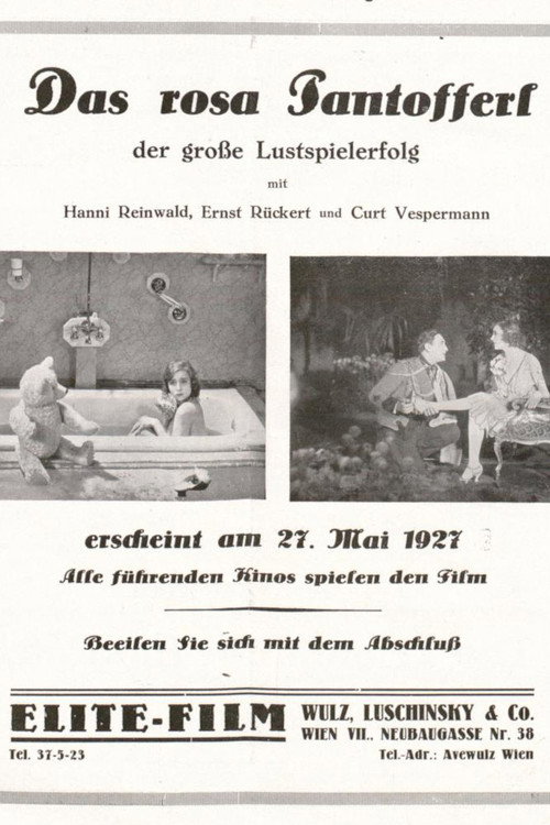 Movie poster for Das rosa Pantöffelchen (1927)