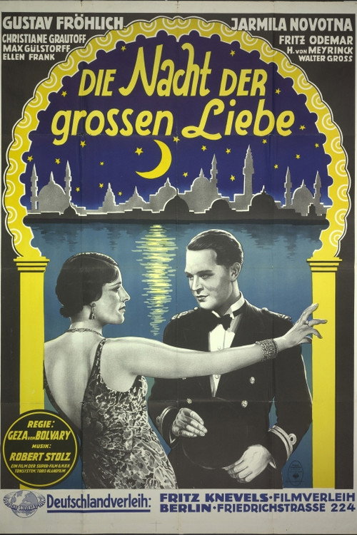 Movie poster for The Night of the Great Love (1933)