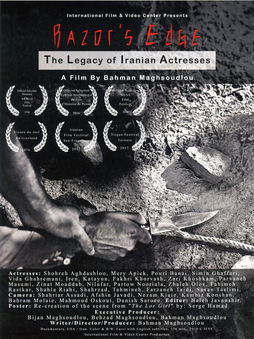 Movie poster for Razor's Edge: The Legacy of Iranian Actresses (2016)