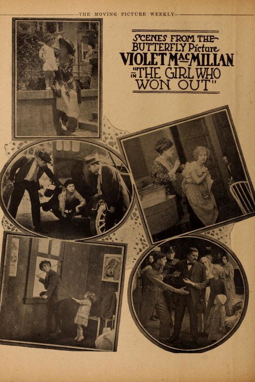 Movie poster for The Girl Who Won Out (1917)