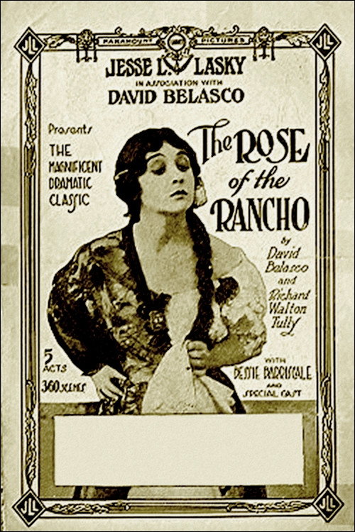 Movie poster for The Rose of the Rancho (1914)