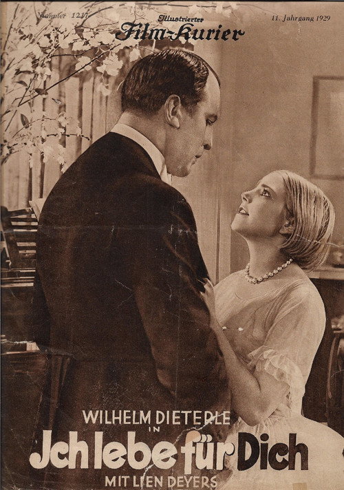 Movie poster for Ich lebe für Dich (1929)