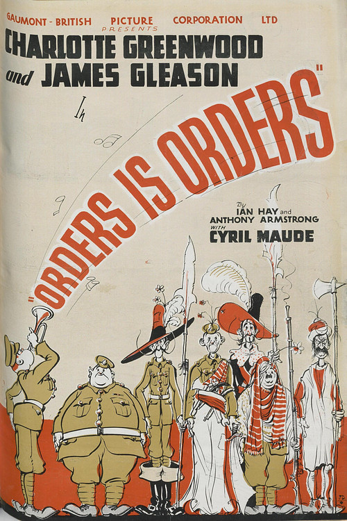 Movie poster for Orders Is Orders (1933)