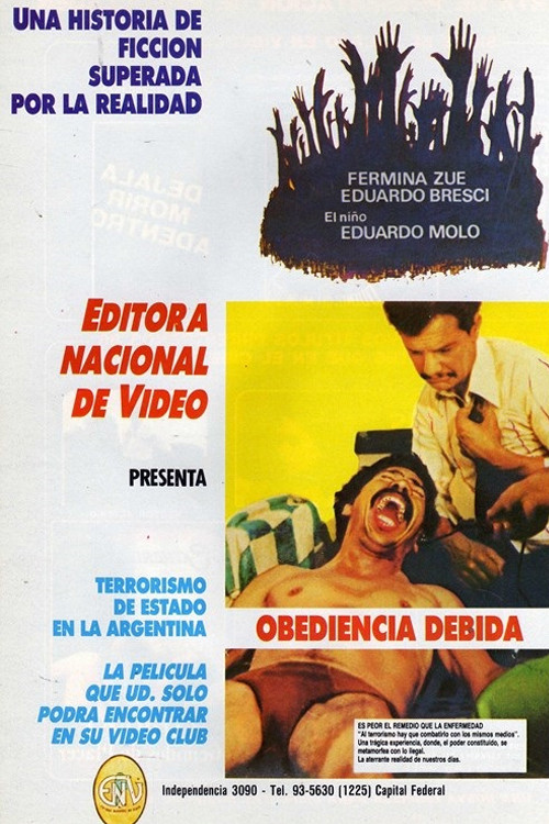 Movie poster for Obediencia Debida (1986)