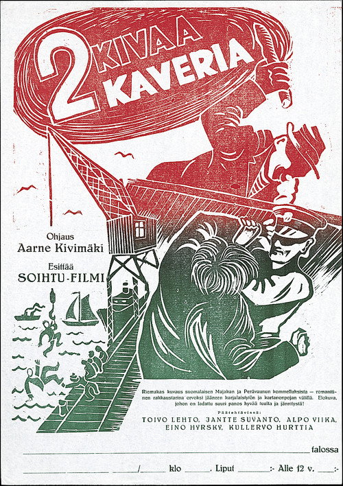 Movie poster for Kaksi kivaa kaveria (1944)