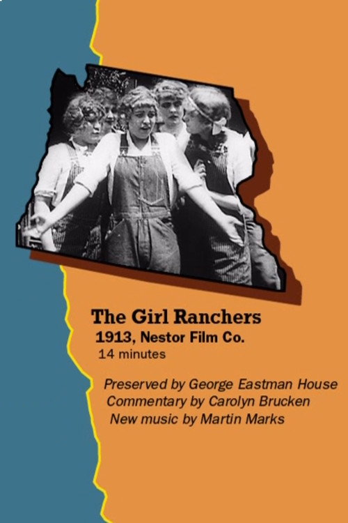 Movie poster for The Girl Ranchers (1913)
