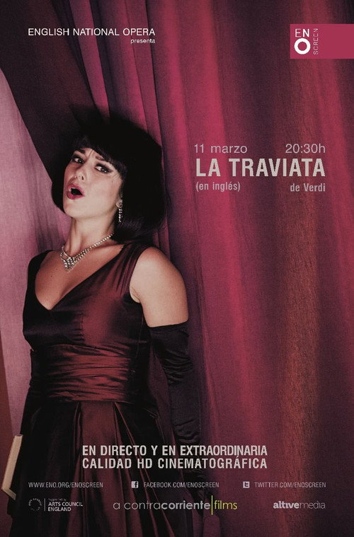Movie poster for Verdi's La Traviata - English National Opera (2015)