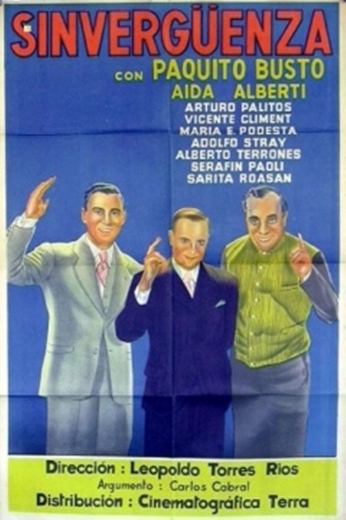 Movie poster for Sinvergüenza (1940)