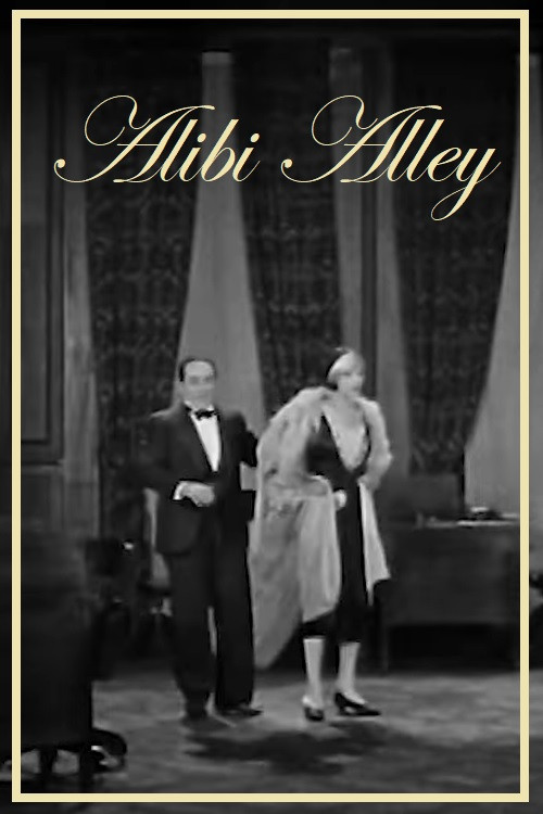 Movie poster for Alibi Alley (1927)