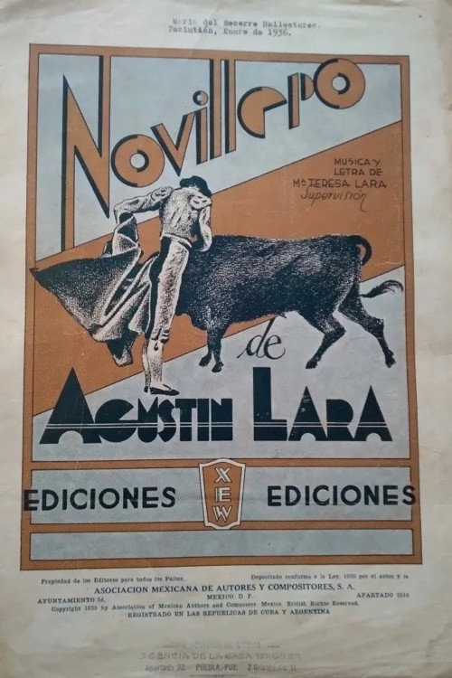 Movie poster for Novillero (1937)