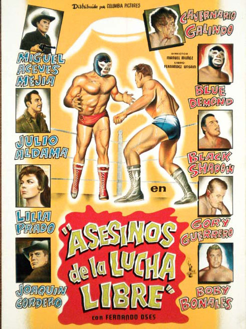 Movie poster for Asesinos de la lucha libre (1962)