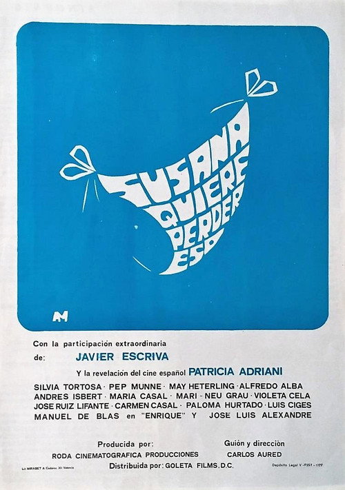 Movie poster for ¡Susana quiere perder... eso! (1977)