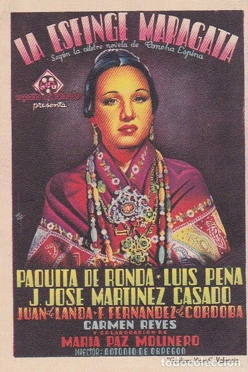 Movie poster for La esfinge maragata (1950)