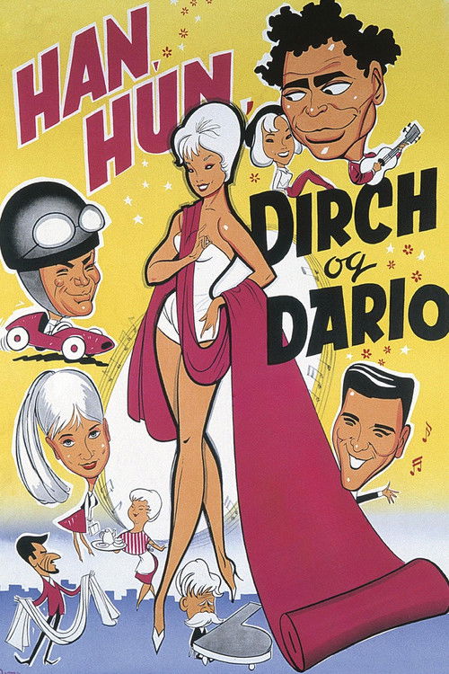 Movie poster for Han, hun, Dirch og Dario (1962)