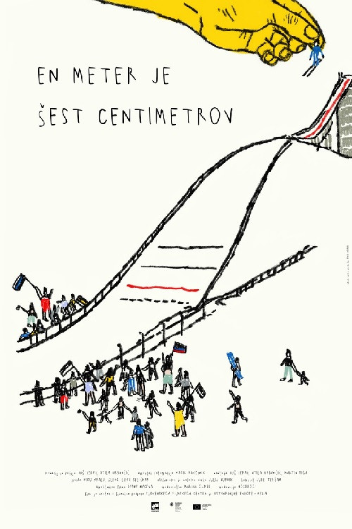 Movie poster for One Meter is Six Centimeters (2025)