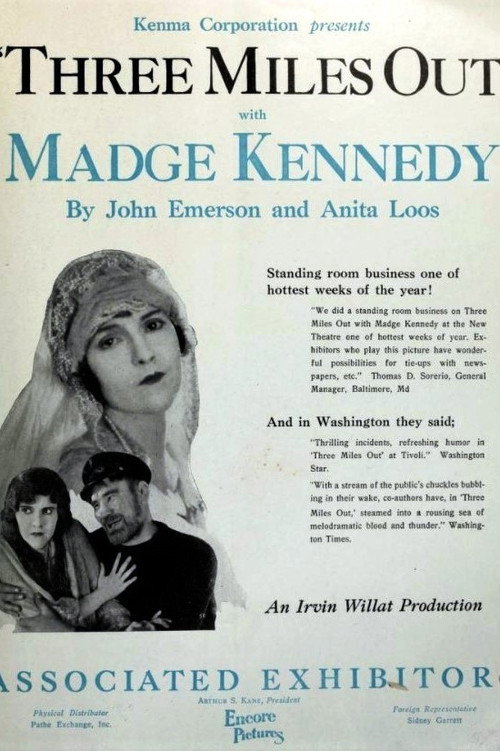 Movie poster for Three Miles Out (1924)