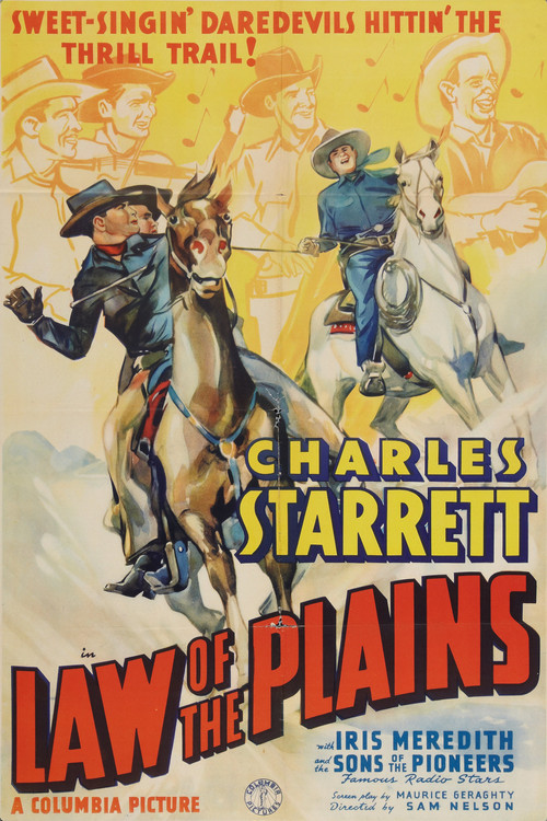 Movie poster for Law of the Plains (1938)
