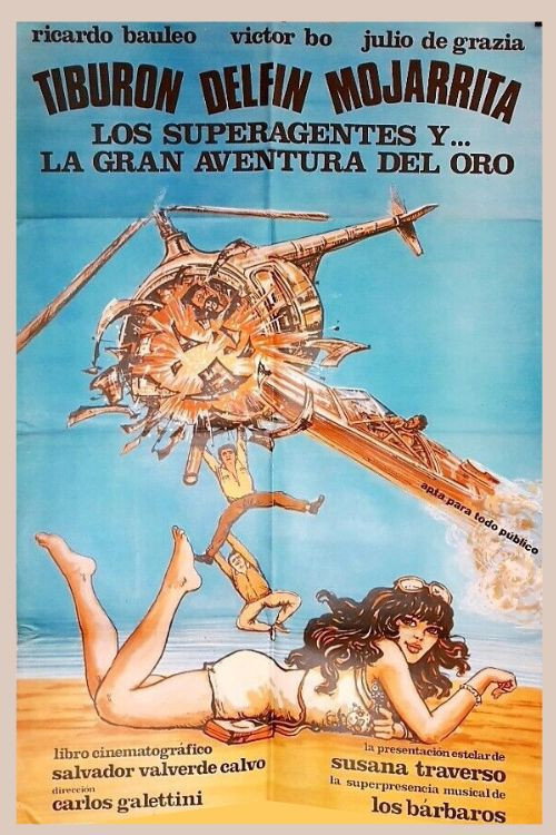 Movie poster for Los superagentes y la gran aventura del oro (1980)