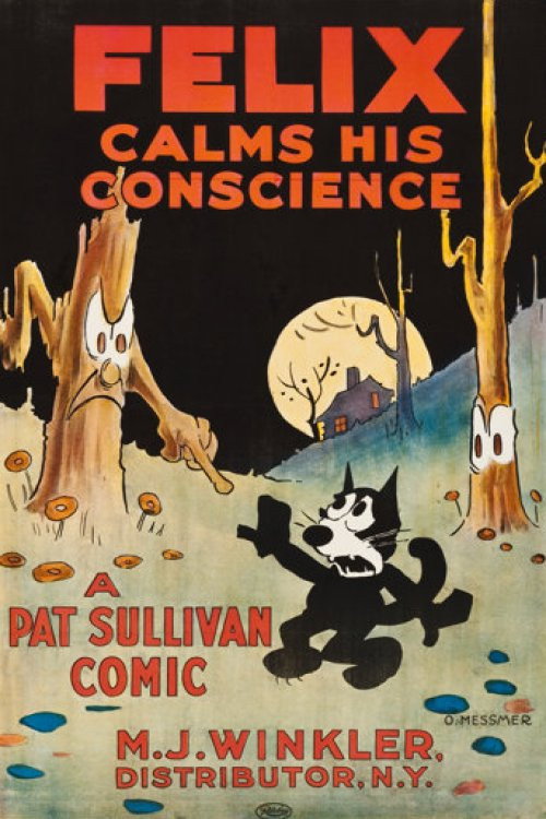 Movie poster for Felix Calms His Conscience (1923)