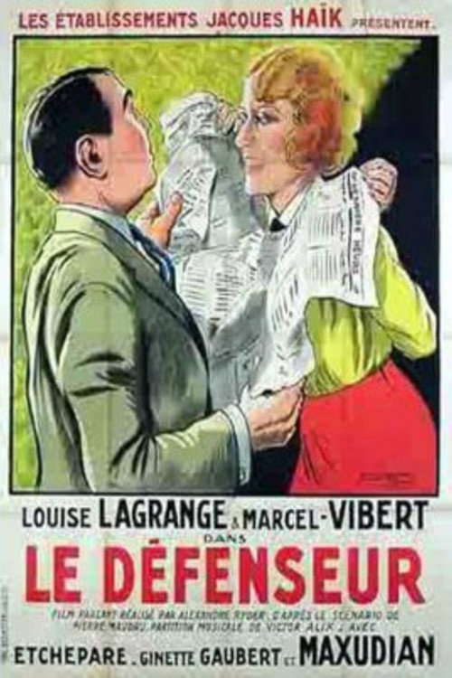 Movie poster for Le défenseur (1930)