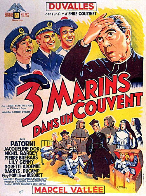 Movie poster for Trois marins dans un couvent (1950)