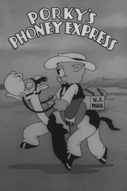 Movie poster for Porky's Phoney Express (1938)