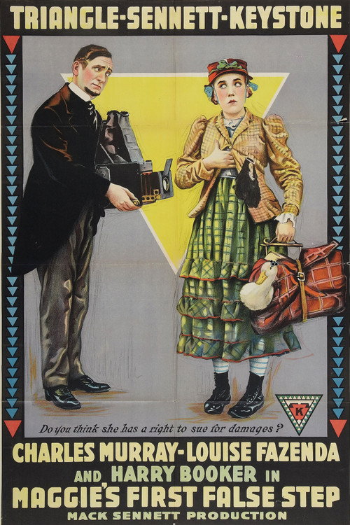 Movie poster for Maggie's First False Step (1917)